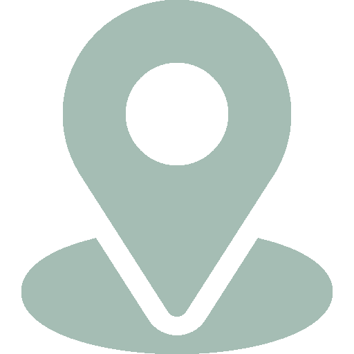 Icon Location - ein Kreis, über dem sich eine Marke erhebt